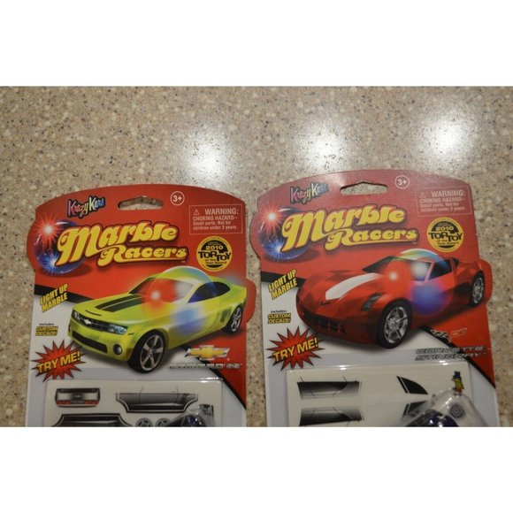 Krazy Kars Marble Racers Light Up Corvette Stingray - Camaro SS Lot of 2 (B) - Picture 4 of 7